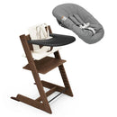 Tripp Trapp High Chair, Cushion, Tray & Newborn Set - Brown
