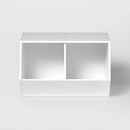 Stackable Laminate 2-Compartment Kids' Storage Bin