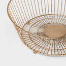 Delavan Collection Metal Wire Fruit Bowl Gold