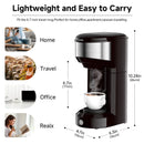 Single Serve Coffee Maker - Portable Mini Coffee Machine