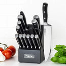 14-Piece Stainless Steel Cutlery Set with Black Block