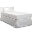 Mini Convertible Baby Crib with Mattress - Bianca White