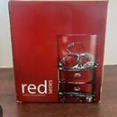 Red Series Bubble 13.5 Oz Double Old Fashioned Glasses - Set of 4