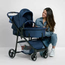 2-in-1 Carriage Stroller - Navy Camo