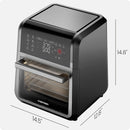 6-in-1 Multifunctional Air Fryer Oven w/ 12 Qt Capacity, Digital Touchscreen - Black