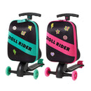 Softside Medium Checked Scooter Suitcase - Teal