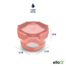 Glass Food Storage Container Set - Terracotta Orange