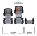 Koa Slim High Back Booster Car Seat with Side Sun Visors and Latch