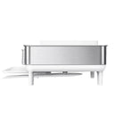 Simplehuman Steel Frame Dish Rack - White and Stainless