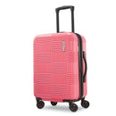 Checkered Hardside Carry On Spinner Suitcase - Flamingo