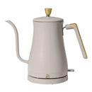 1-Liter Electric Gooseneck Kettle 1200 W, Porcini Taupe by Drew Barrymore