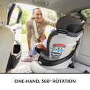 Revolve360 Slim 2-in-1 Rotational Car Seat with Green & Gentle Fabric - Agate