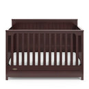 5-in-1 Convertible Crib with Drawer - Brown