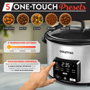 4.5 QT Programmable Slow Cooker - Stainless Steel