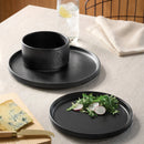 12pc Stoneware Stella Dinnerware Set Black - Threshold™