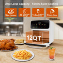 Air Fryer 12QT Convection Oven with 10-in-1 Multi Function - White