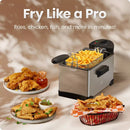 3.2qt Stainless Steel Deep Fryer