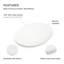 Fitted Sheet for Sleepi Mini Mattress - White