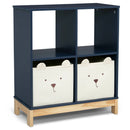 Brannan Bear Bookcase with Bins - Navy
