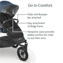 Bumper Bar for Ridge Stroller - Black