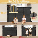 Retractable Extra Tall Pet Gate - Black