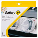 Child Proof Clear View Stove Knob Covers (Set of 5)