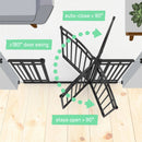 48W Series Doorway Baby Gate, Black