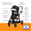 Morph Single to Double Modular Stroller Travel System - Madrid Tan