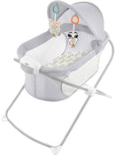Portable Baby Crib Bassinet - Grey