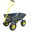 Folding Car Poly Garden Dump Truck with Steel Frame
