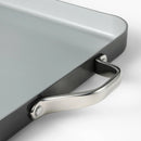 Ceramic Coated Aluminum Double Burner Griddle - Dark Gray