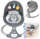 Nova Motorized Infant Baby Swing - Gray