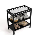 Changing Table with Water-Resistant Changing Pad - Black