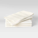4pk Cotton Easy Care Napkins- Cream