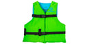 Youth Life Jacket - Green: Nylon Vest, Buckle Closure, 55-88 lbs Range