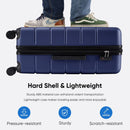 20-Inch Hard Shell Luggage with Universal Wheel - Blue