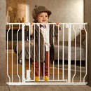Baby Gate for Stairs and Doorways - White