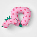 Kids' Neck Pillow and Eye Mask Set - Strawberry