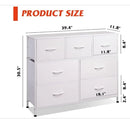 Dresser with 7 Drawers - White