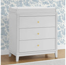 Eloise 3 Drawer Dresser with Changing Top - Moonstruck Gray