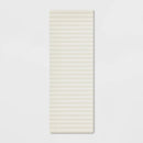 1'8"x5" Low Profile Kitchen Runner - Oatmeal Striped