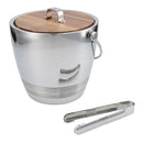Professional Round Ice Bucket with Tongs