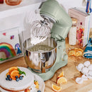 Beautiful 5.3 Qt Stand Mixer in Sage Green with Accessories