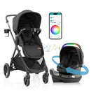 Travel System with Rotating Infant Car Seat - Black