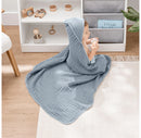 Hooded Baby Towels - 6 Layer, 100% Muslin Cotton - Large