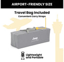 Horizon Compact Travel 2-in-1 Playard and Bassinet - Light Gray