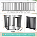Extra Wide Baby Gate - Black