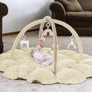 5-in-1 Thick & Plush Baby Play Gym - Cream