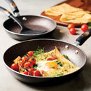 12pc Aluminum Nonstick Cookware Set - Black