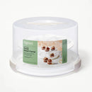 Round Cake Carrier White/Clear